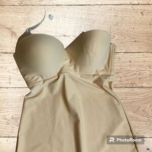 David’s Bridal Full Dress Shaper‎ Nude 34c Clear Removable Straps Smoothing